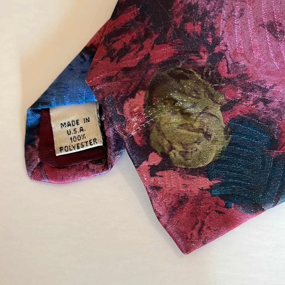 Set of 2 Vintage TownCraft ties, polyester - Picture 2 of 3